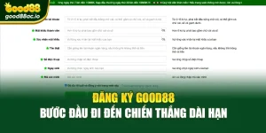 Đăng Ký Good88 – Bước Đầu Đi Đến Chiến Thắng Dài Hạn