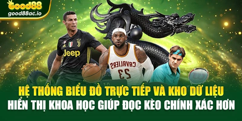 Hệ thống biểu đồ trực tiếp và kho dữ liệu hiển thị khoa học giúp đọc kèo chính xác hơn